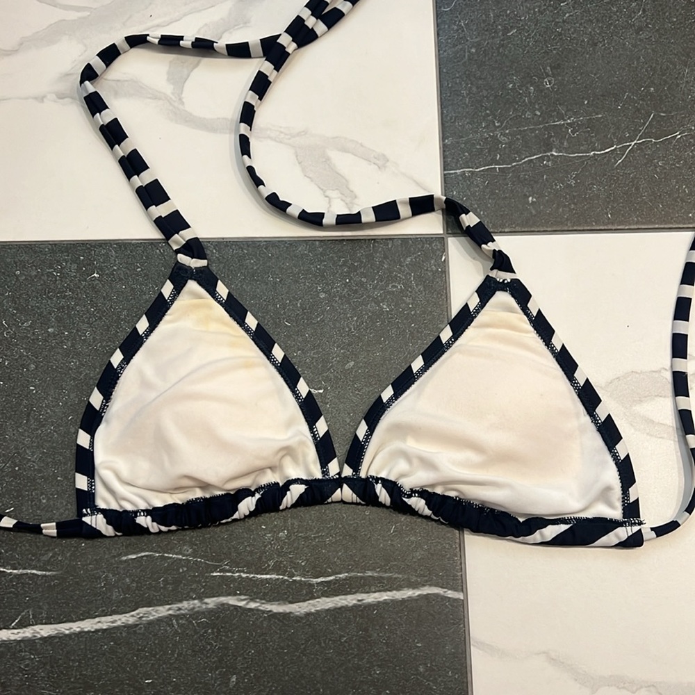 Gap Navy/White Striped Bikini M (top) L (bottoms) - Picture 6 of 6